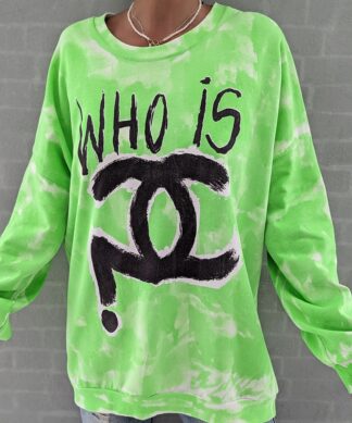 Sweater Who is – neongrün