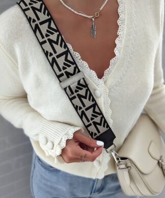 Bagstrap SIGNS beige-schwarz – SILVER EDITION