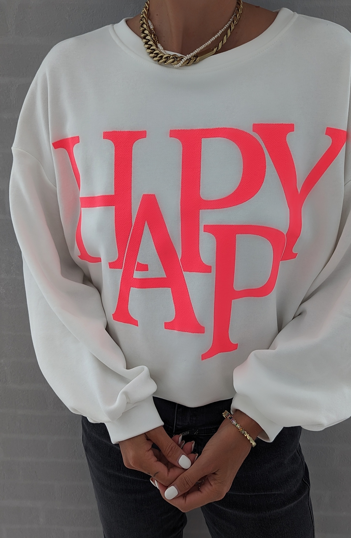 Sweater HAPPY 2.0 – versch. Farben