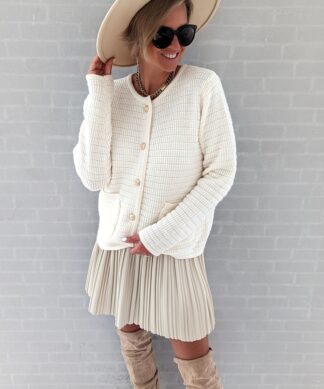 Kunstlederrock PLEATED – versch. Farben