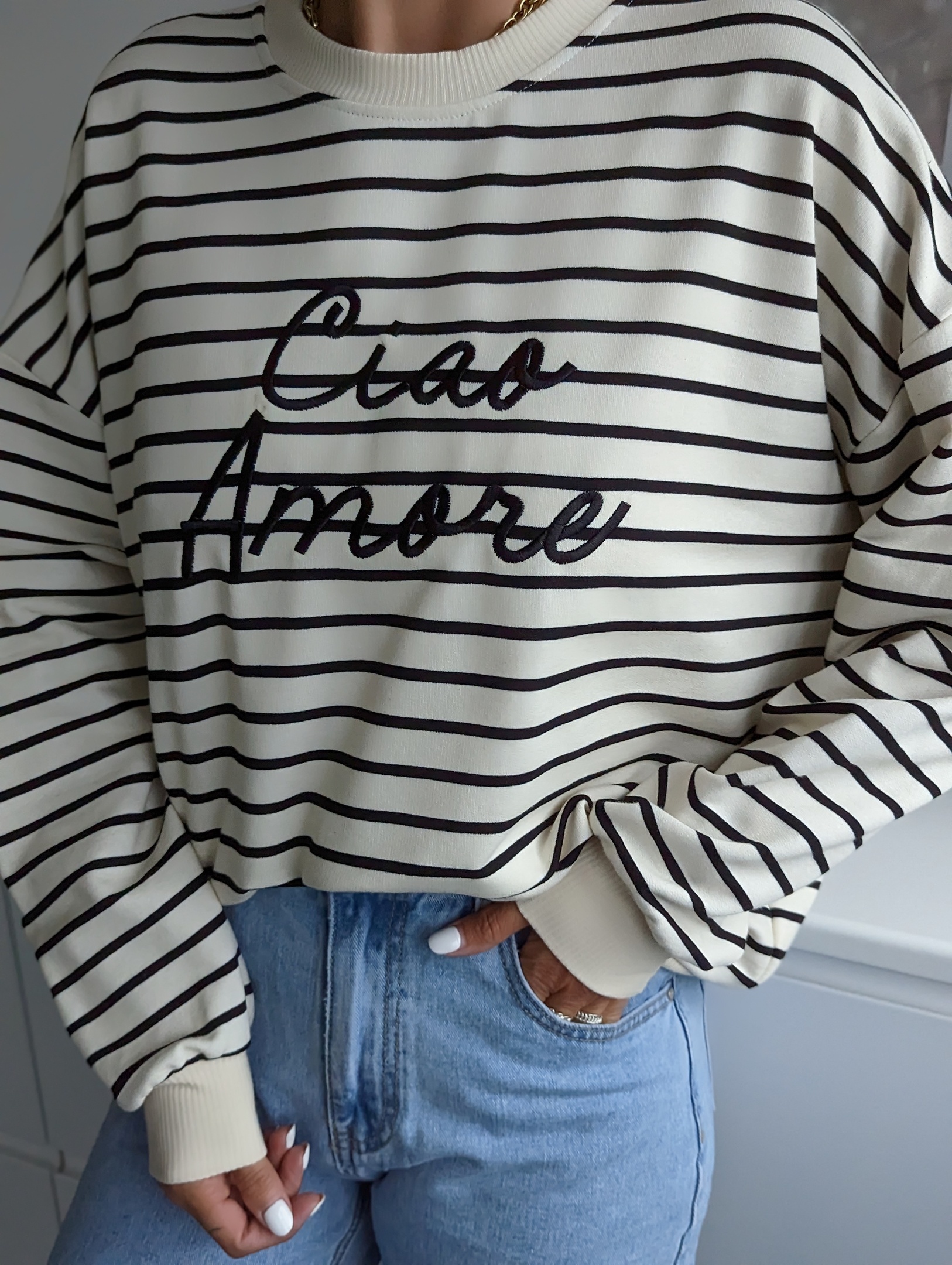 Sweater CIAO AMORE – versch. Farben