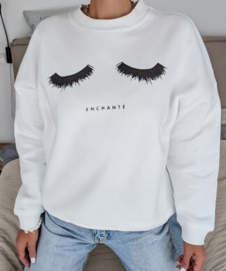 Sweater LASHES – weiß