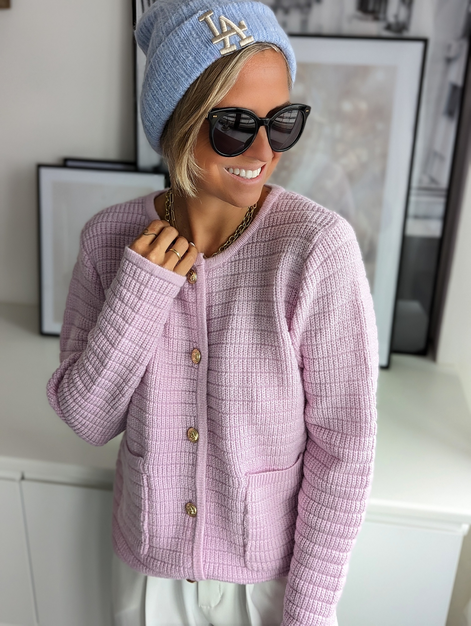 Boucle Knit Cardigan LOLA – versch. Farben