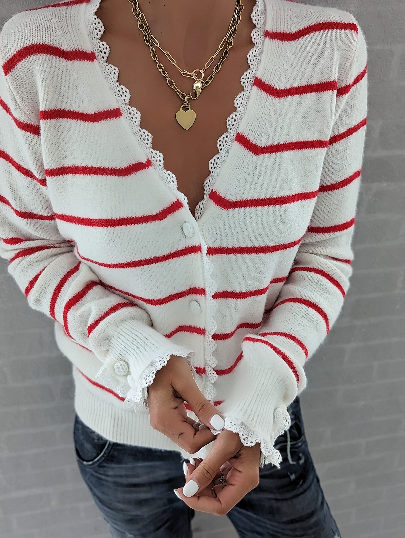Feinstrickcardigan FABULOUS FRILLS – versch. Farben
