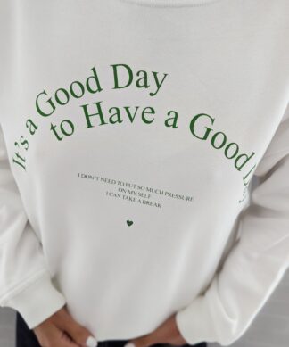 Sweater GOOD DAY – weiß