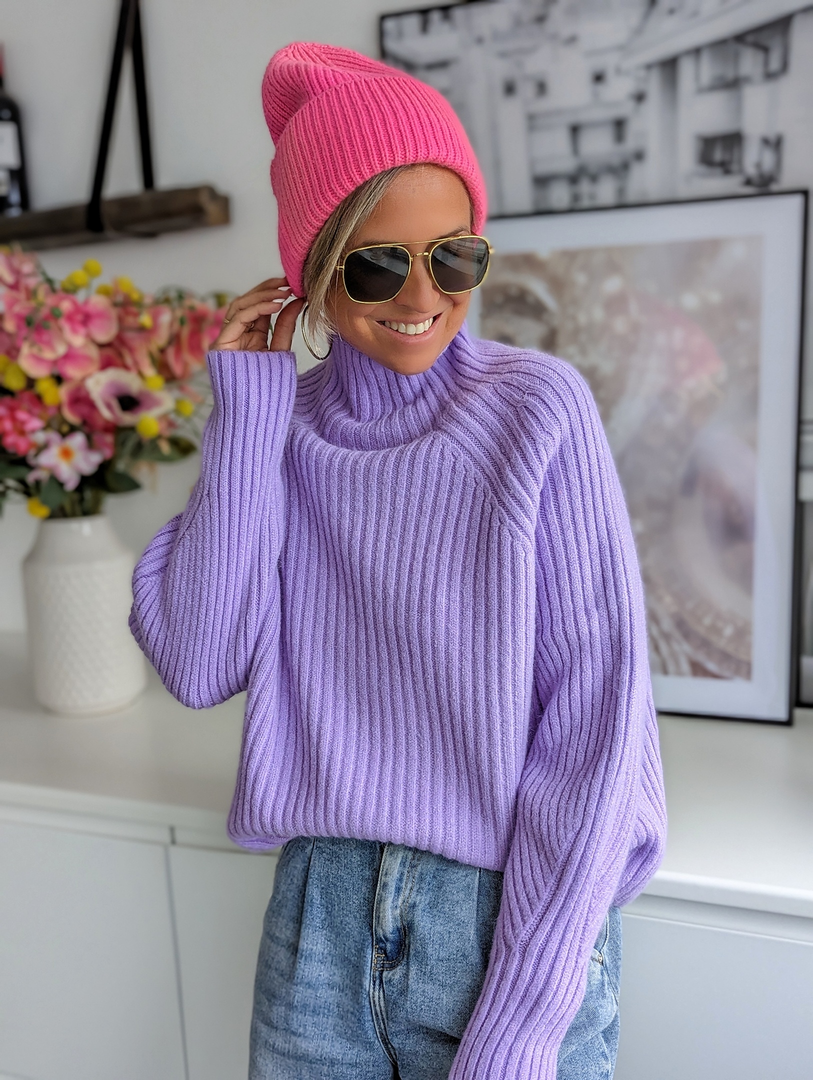 Strickpullover Try Again- versch. Farben