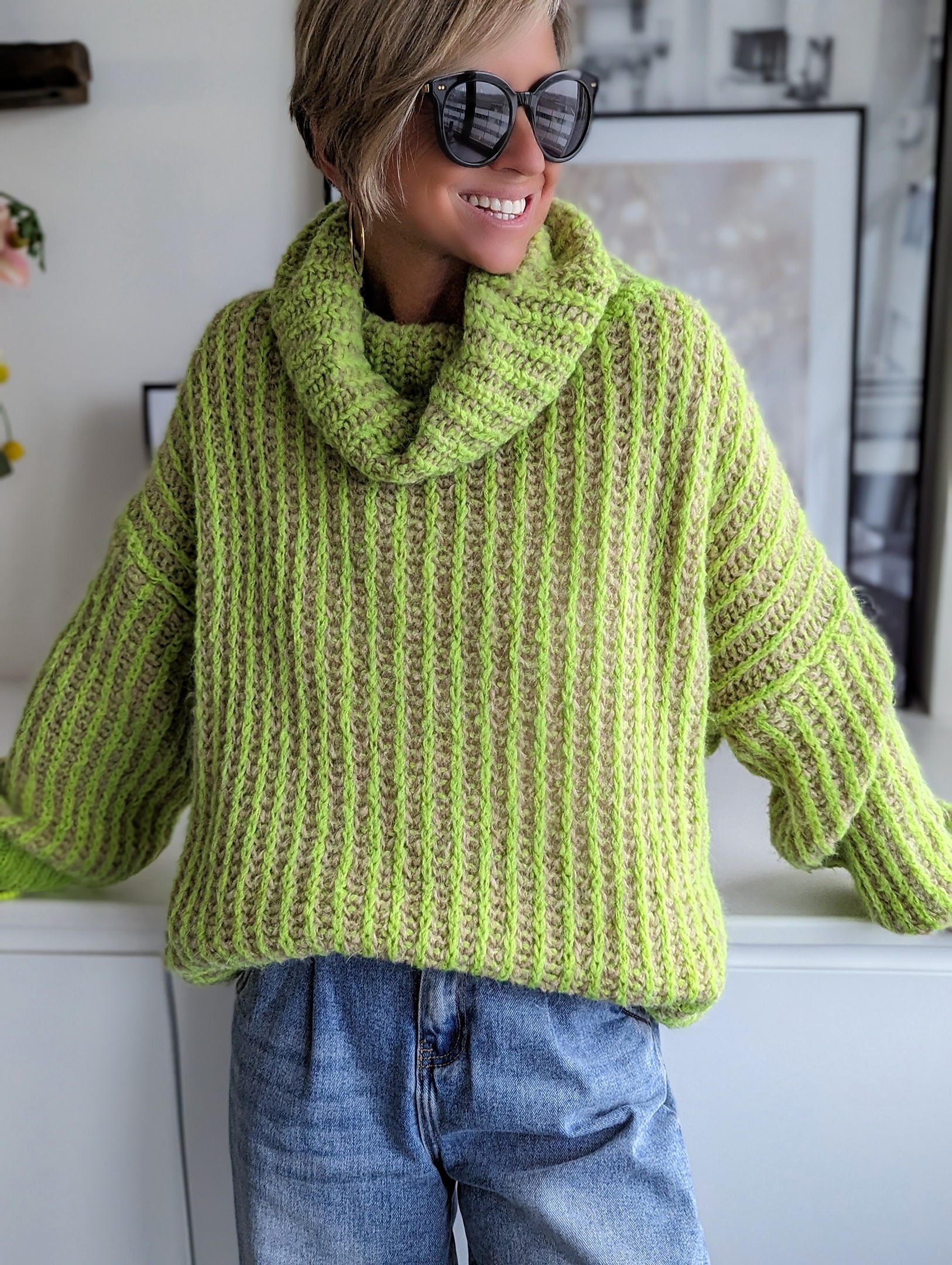 Rollkragenpullover FOLLOW YOU  – versch. Farben SALE