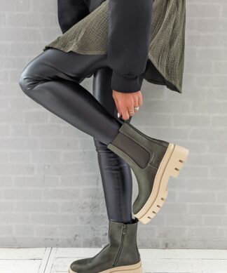 Boots DOWNTOWN – olive-beige