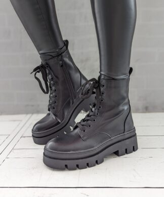 Schnürboots OVER THE TOP – schwarz