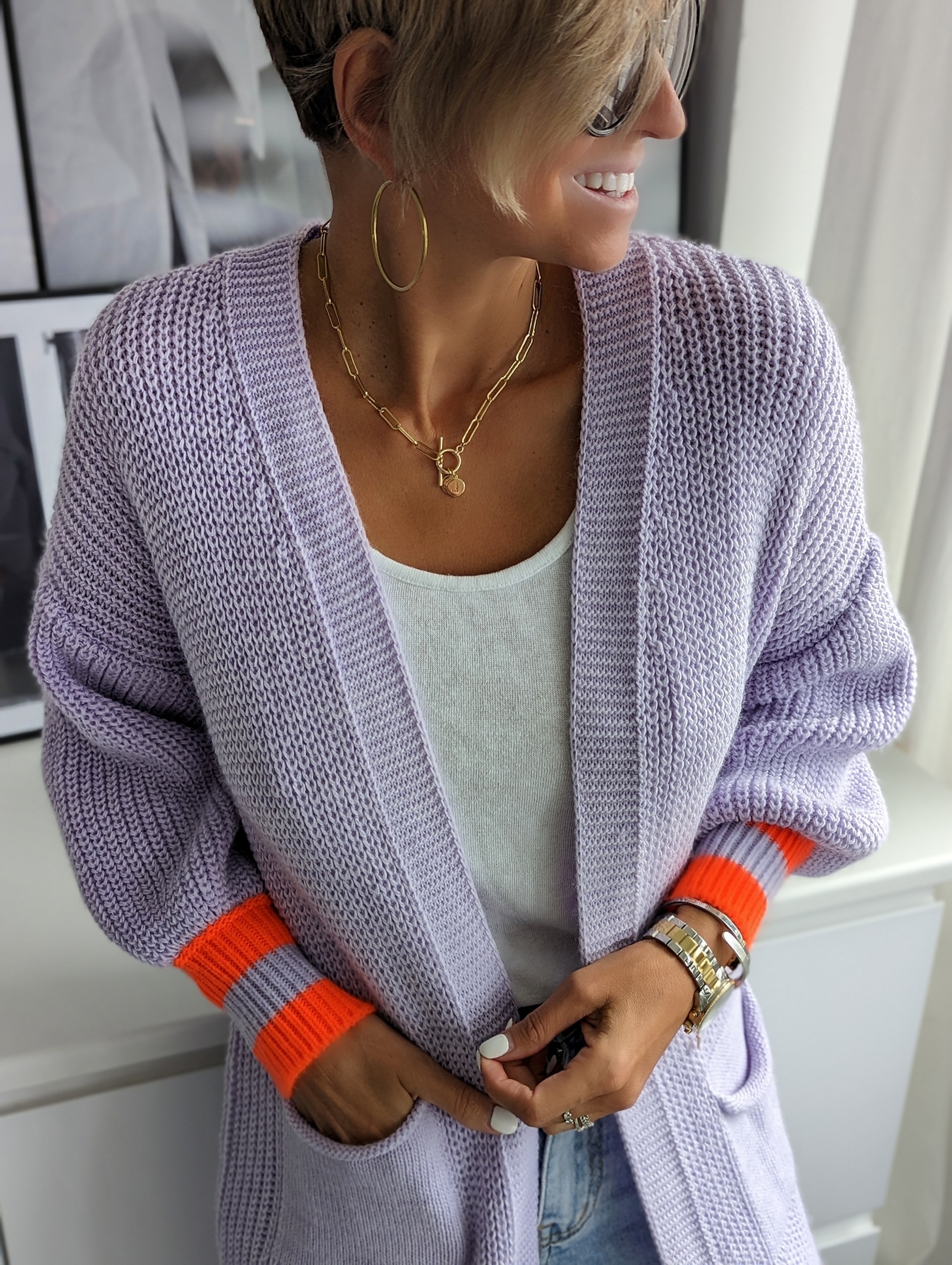 XL Longcardigan SPRING VIBES – versch. Farben