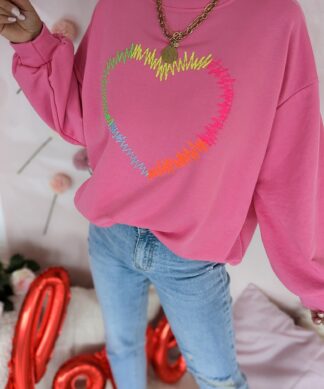 Sweater – COLORING HEART – versch. Farben