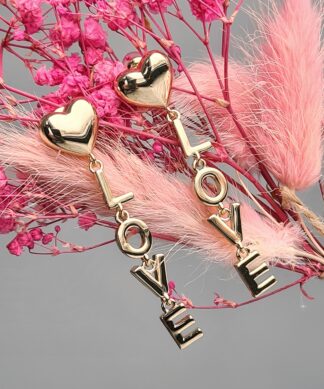 Ohrrringe – LOVE LETTERS – gold