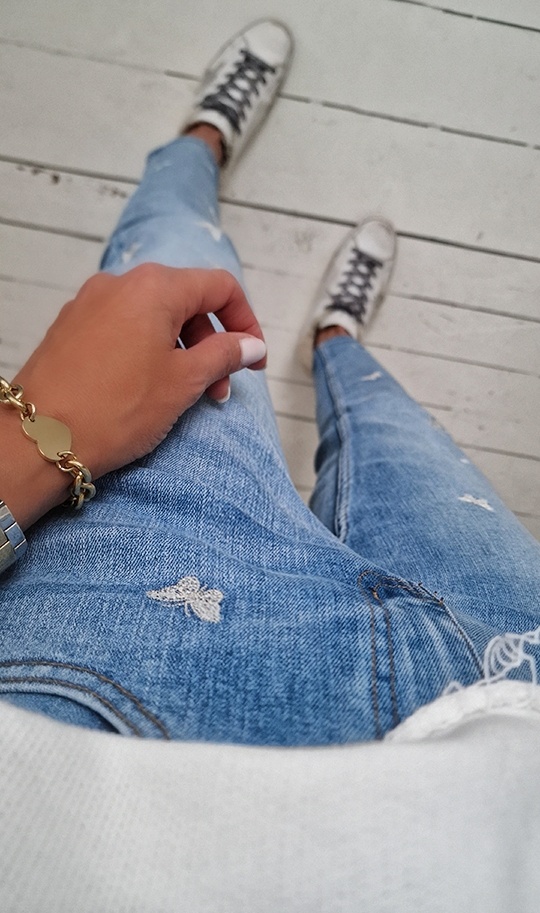 Mom Jeans – MADAME BUTTERFLY – light blue