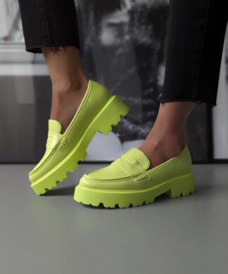 Platform LOAFER SIMPLE – lime