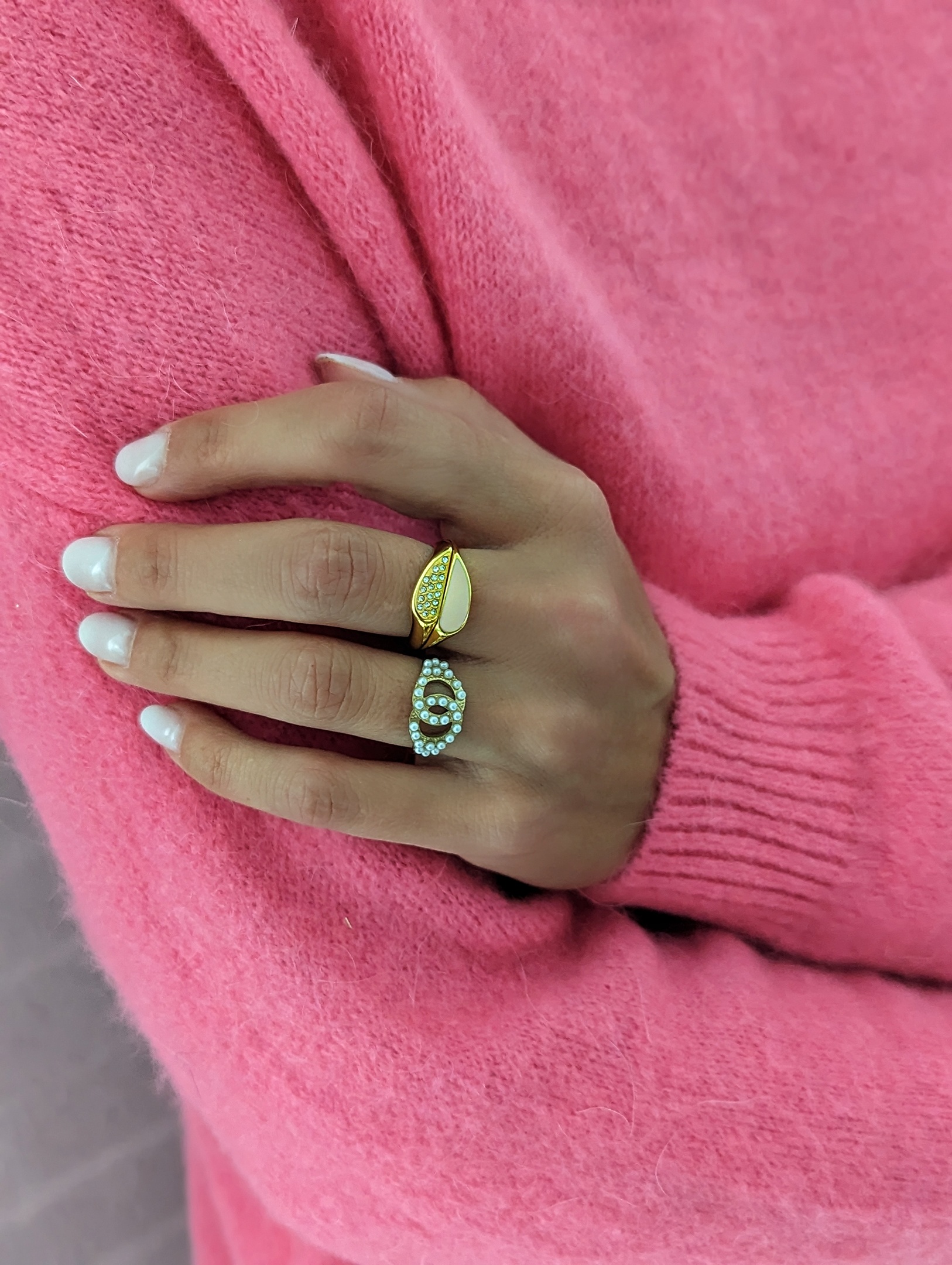 Ring Vesica Piscis- gold