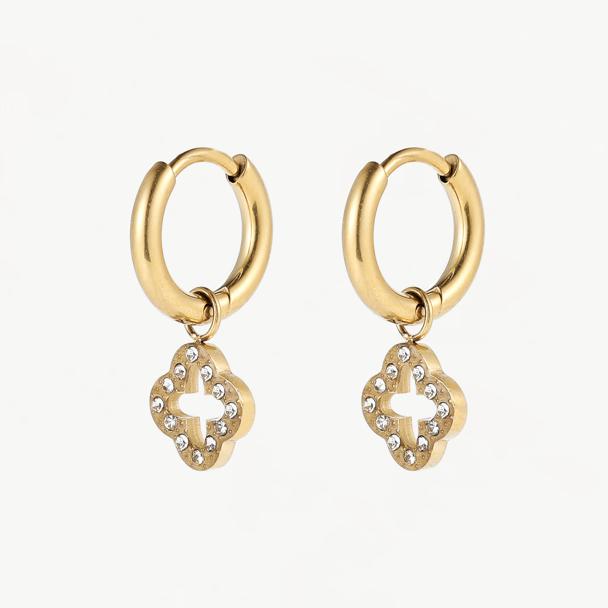 Ohrringe – FALLING LEAF – gold