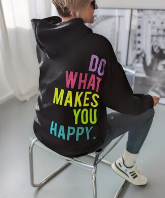 Hoodie – COLOUR-UP HAPPY – BACKPRINT