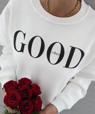 Sweater GOOD VIBES weiss