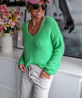 Pullover V-Neck Lazy Sunday- versch. Farben