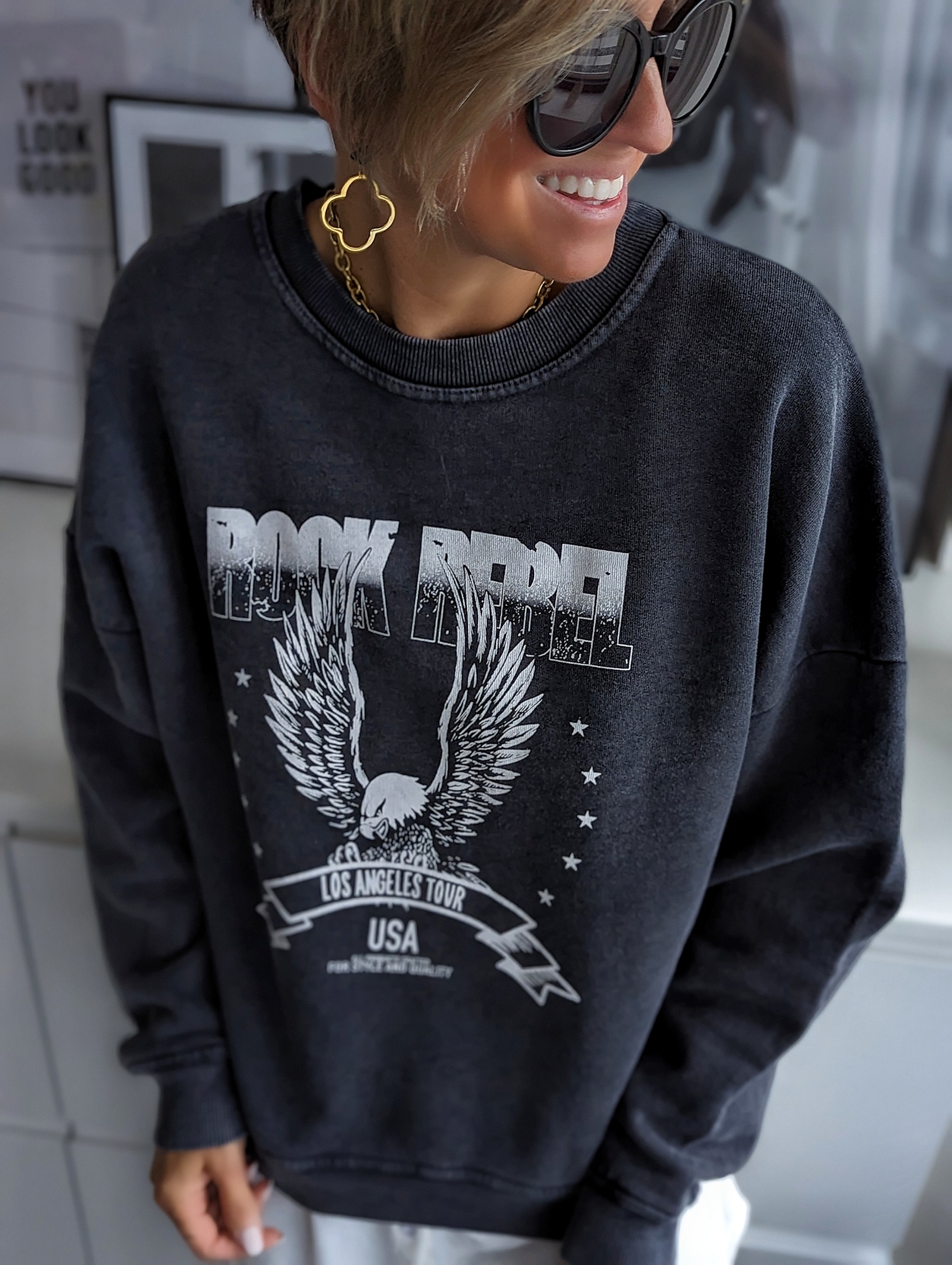 Sweater – ROCK REBEL – versch. Farben