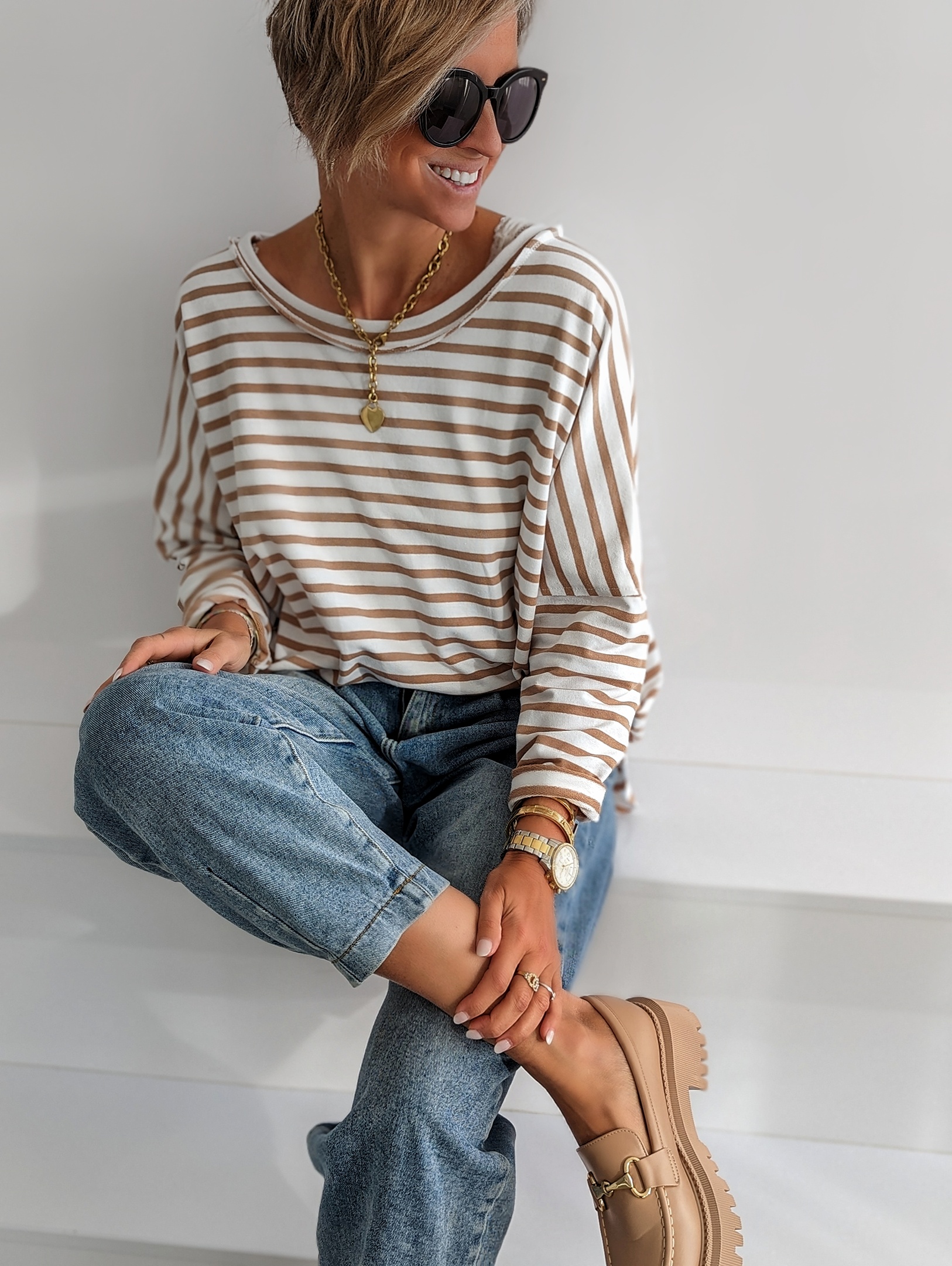 Platform LOAFER – Queens – sand