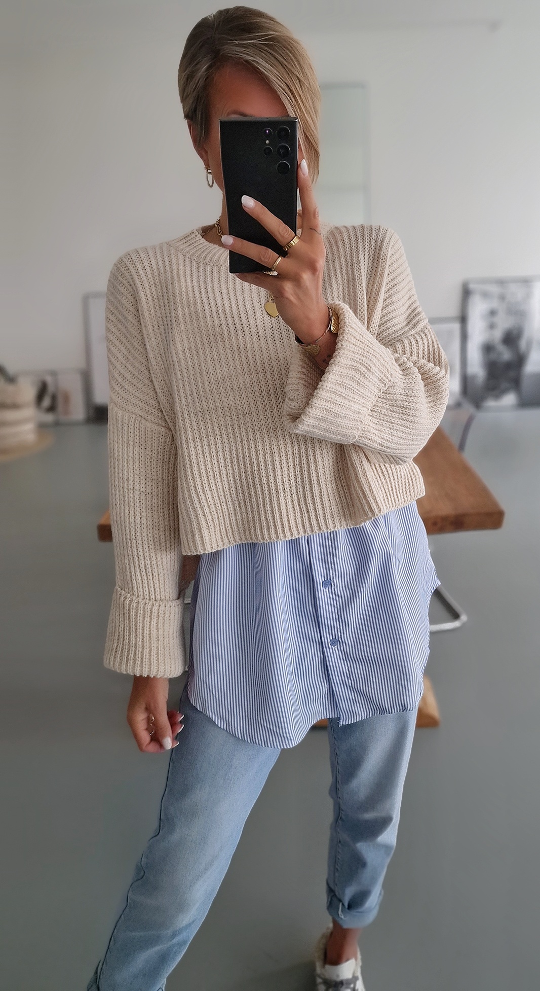 Blusenrock STRIPED – versch. Farben
