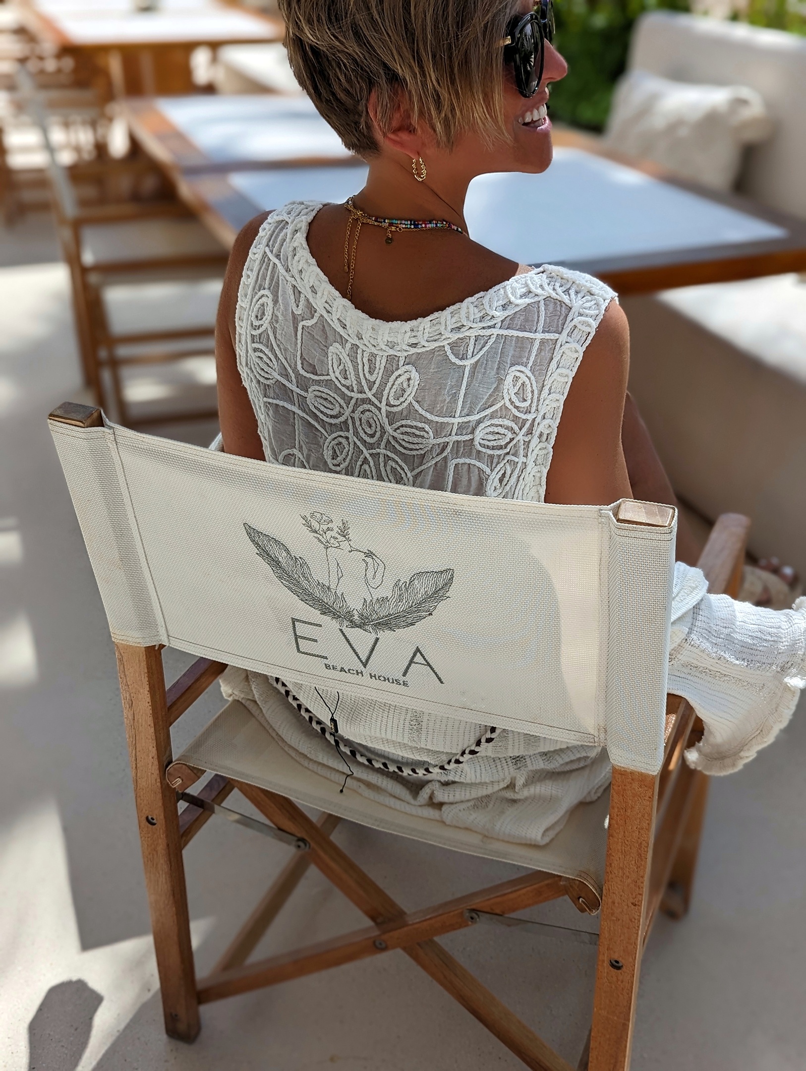 Top – FLOWER STYLE – weiss