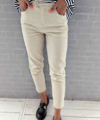 SLIM-Momjeans – ZOEY – beige