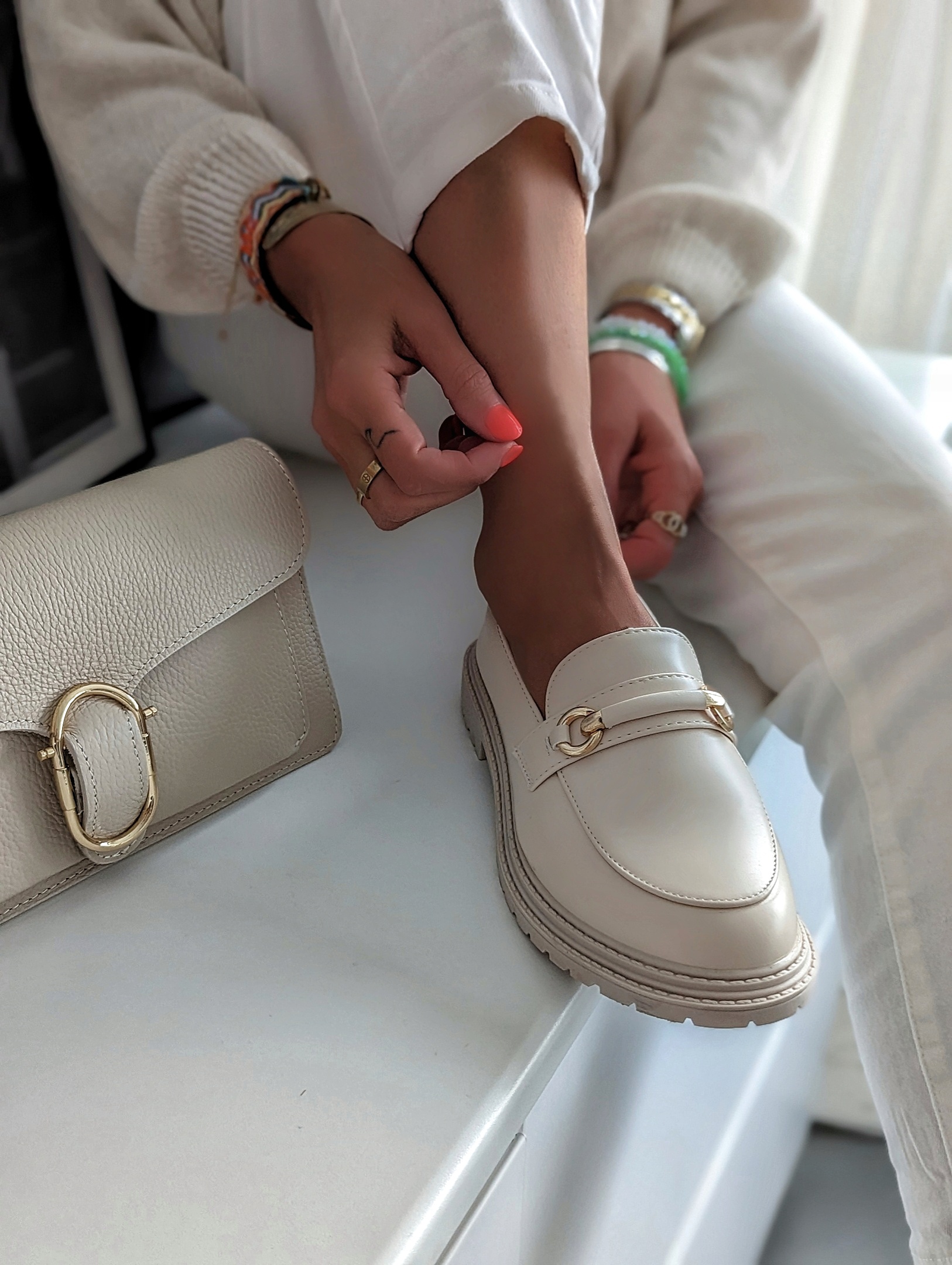 flache LOAFER – BROOKLYN – beige