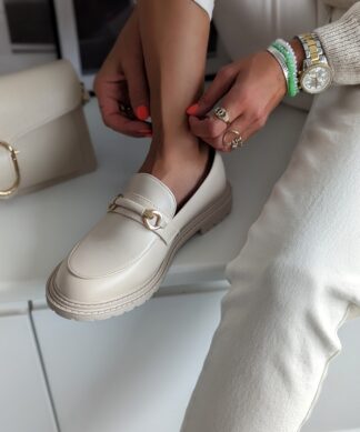 flache LOAFER – BROOKLYN – beige