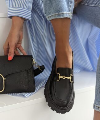 Platform LOAFER – Queens – schwarz