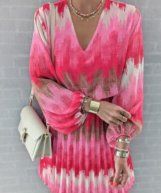 Kurzes tailliertes Kleid – MY FAVORITE ONE – pink