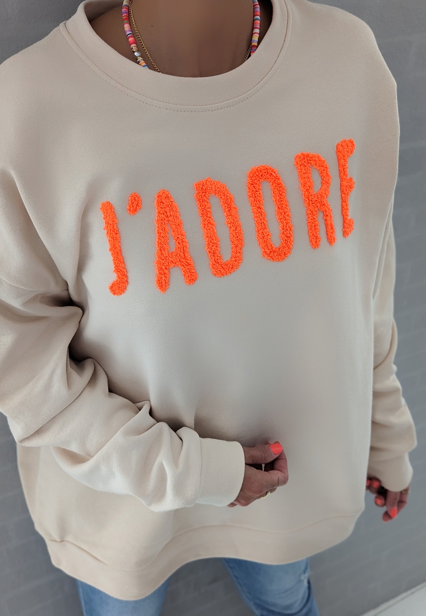 Sweater – J’ADORE LOVE – versch. Farben