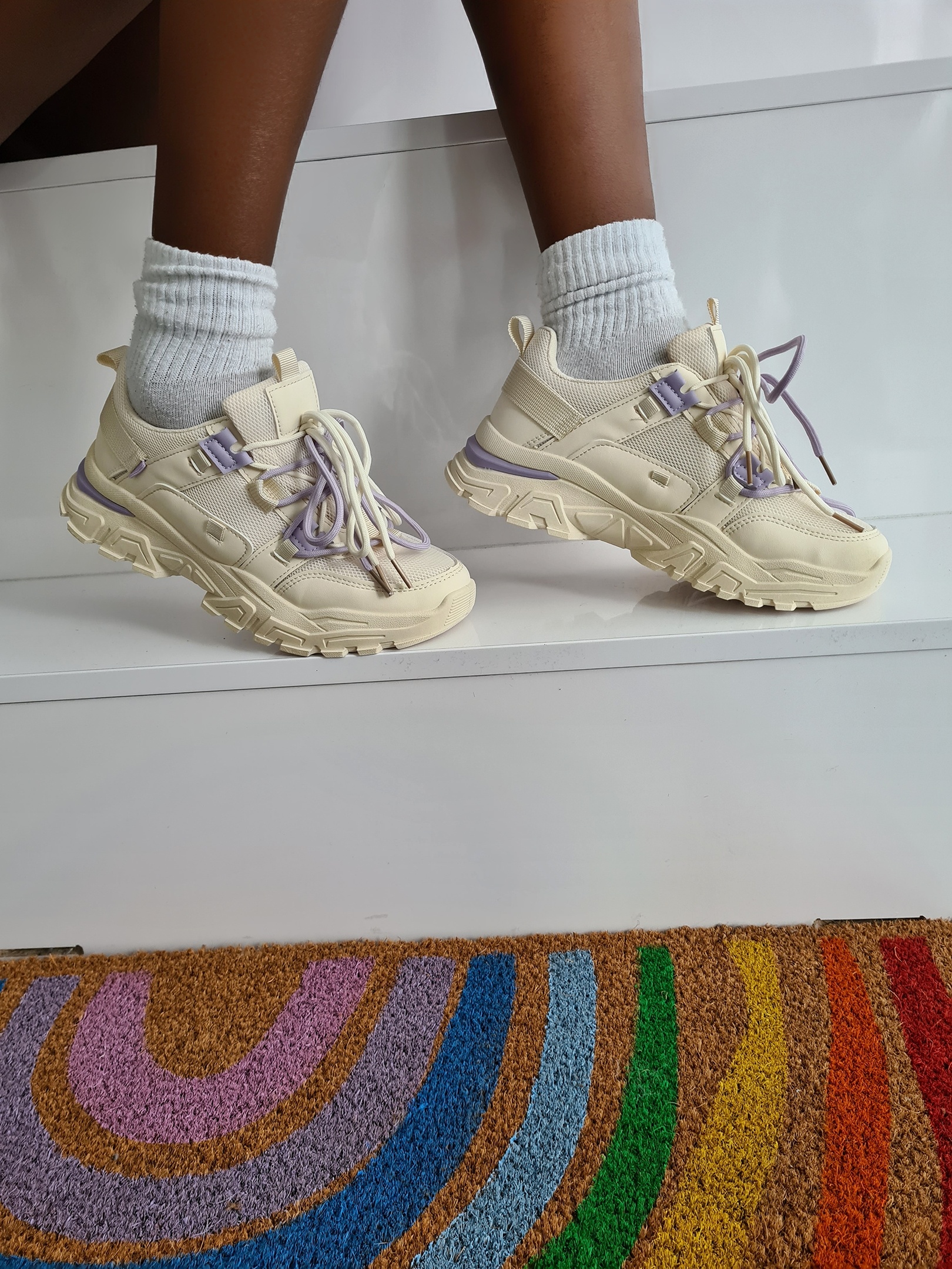 Sneaker COLOURFUL ACCENTS – lila SALE