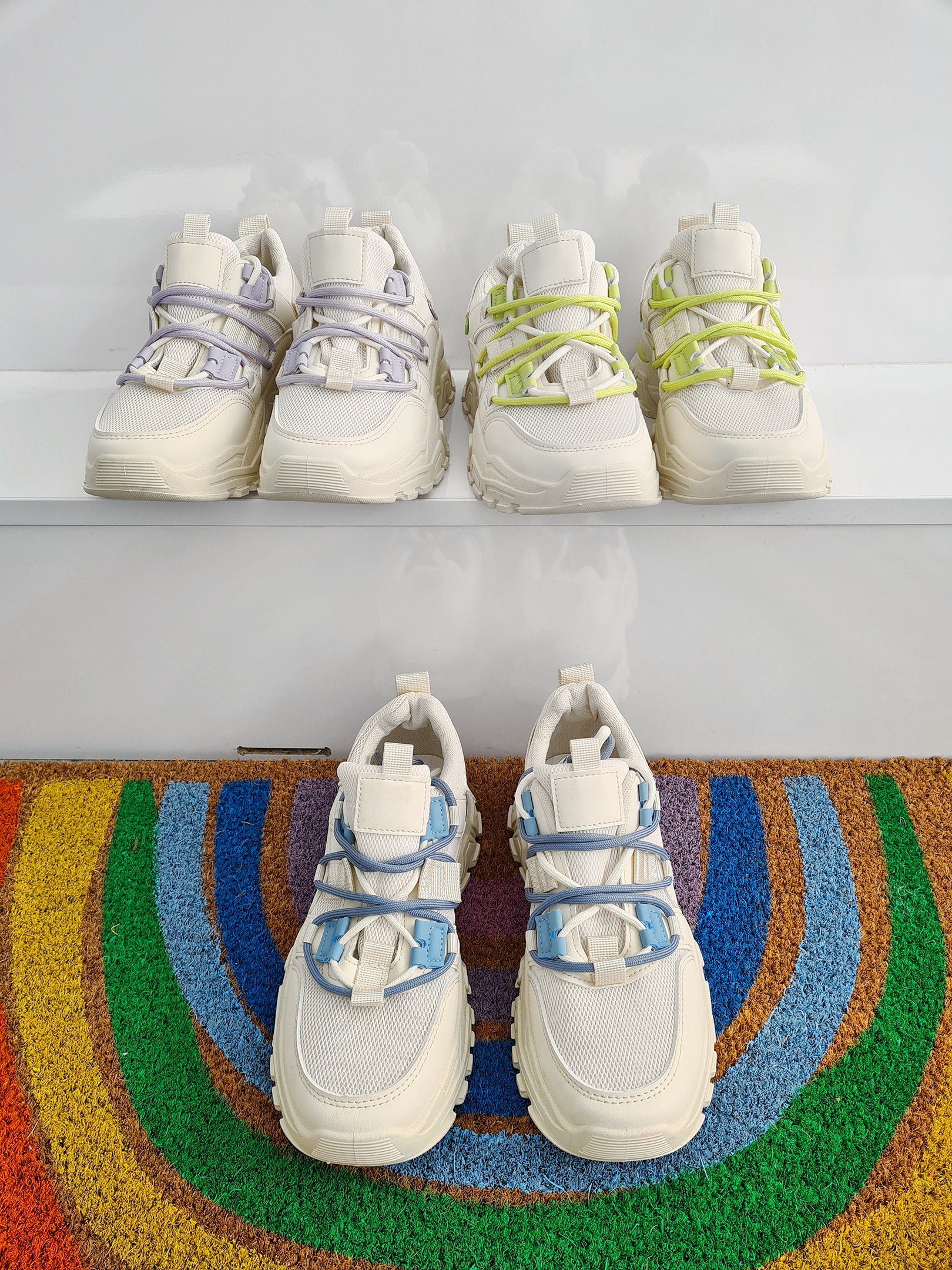 Sneaker COLOURFUL ACCENTS – green SALE