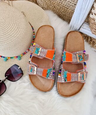 Pantolette BOHO JEWELS 2.0 – orange