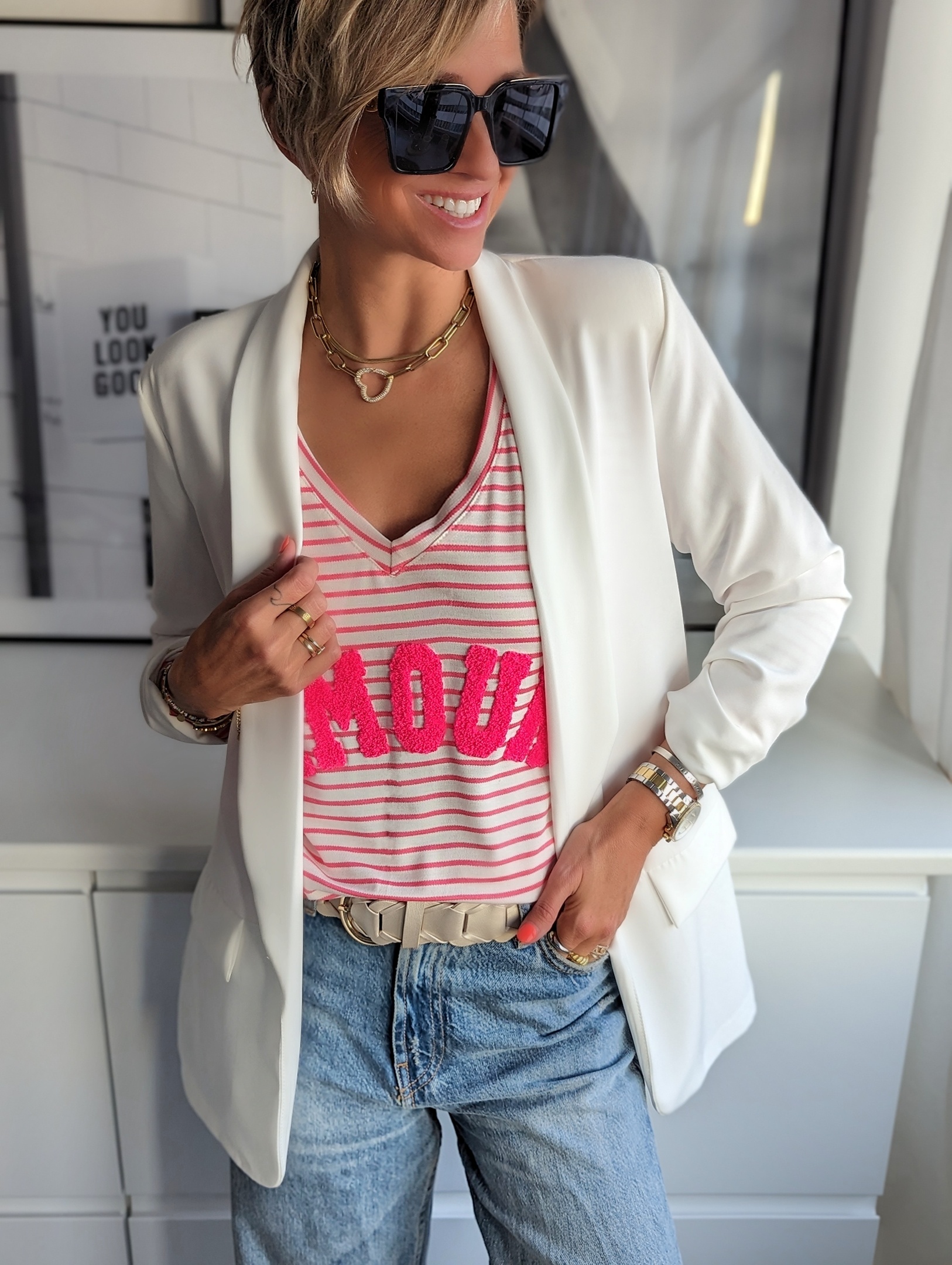 Longsleeve – AMOUR LOVE – versch. Farben