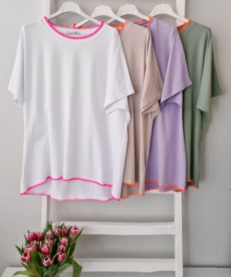Oversize-Shirt – NEON DETAILS – versch Farben