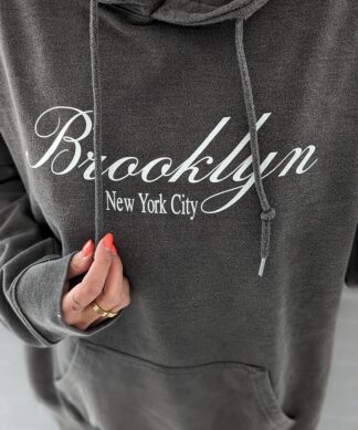 HOODIE – MISS BROOKLYN –  acidwash SALE