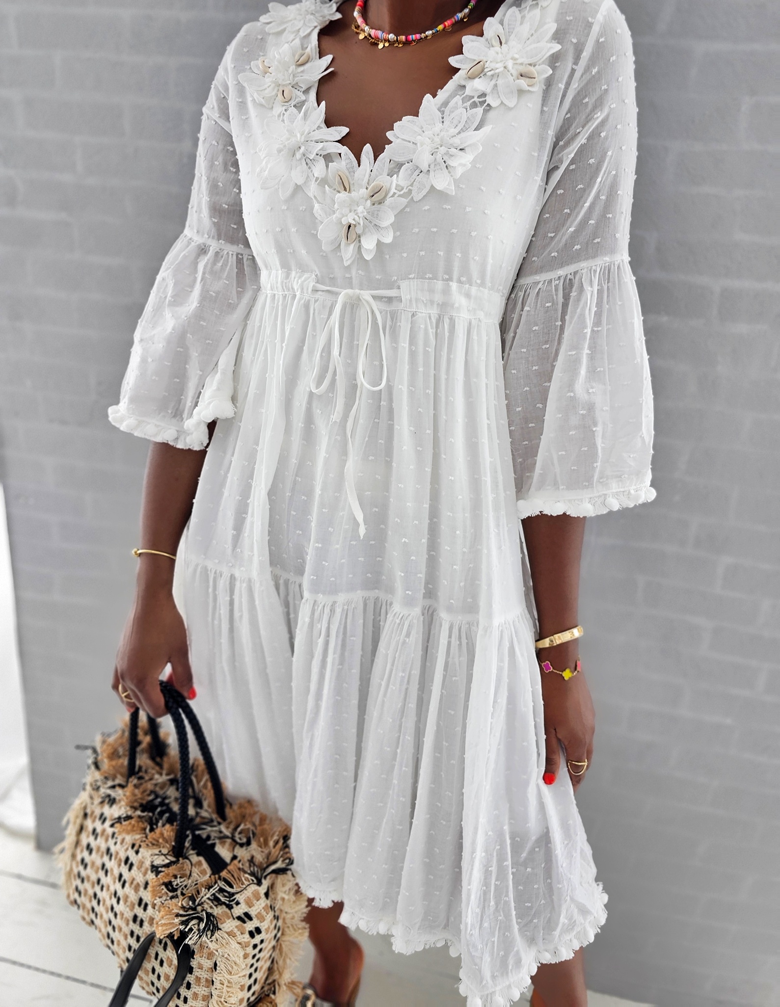 süsses Kleid – OCEAN FLOWER – weiss