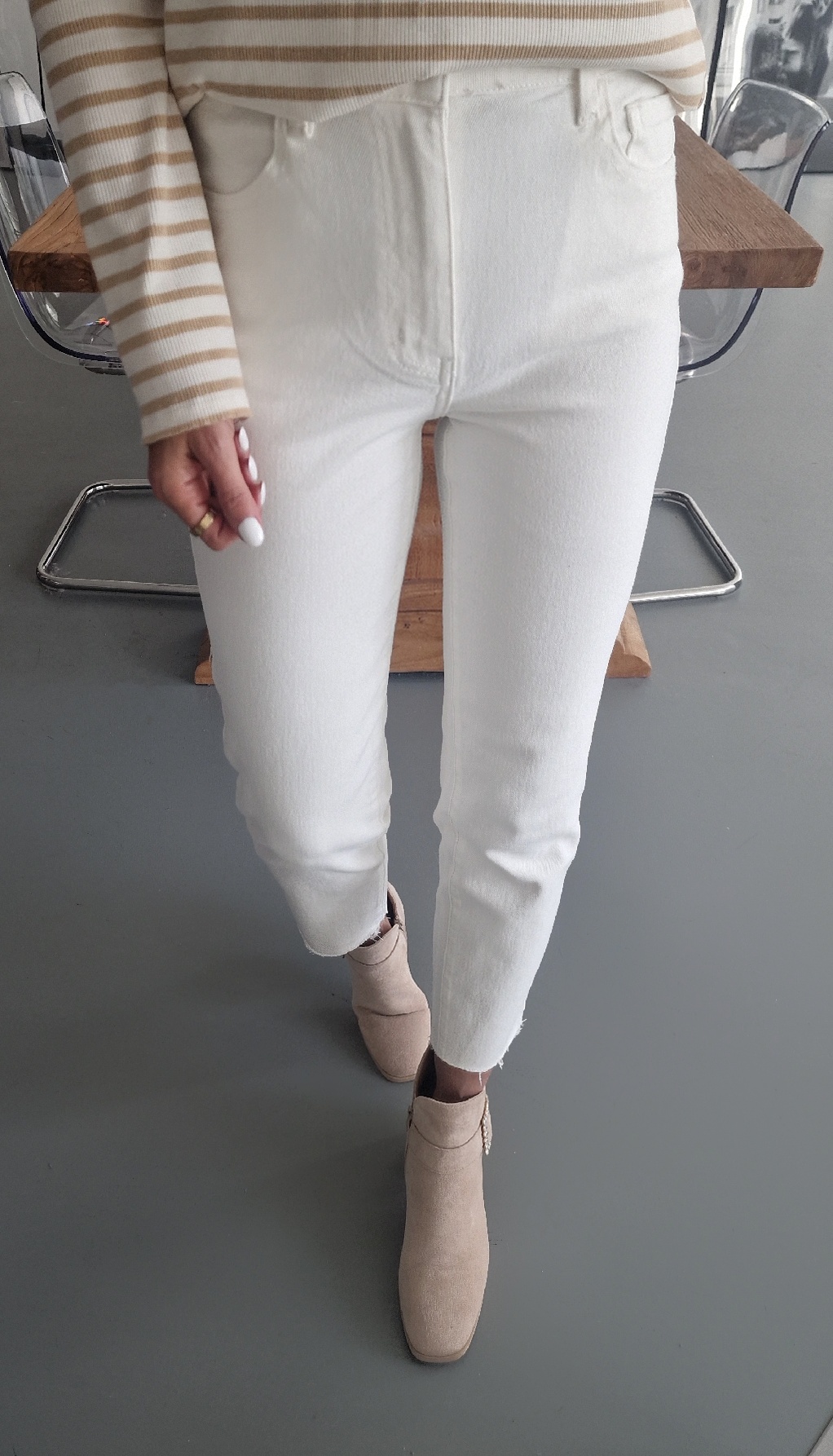 SLIM-Mom-Jeans – CELINA – white