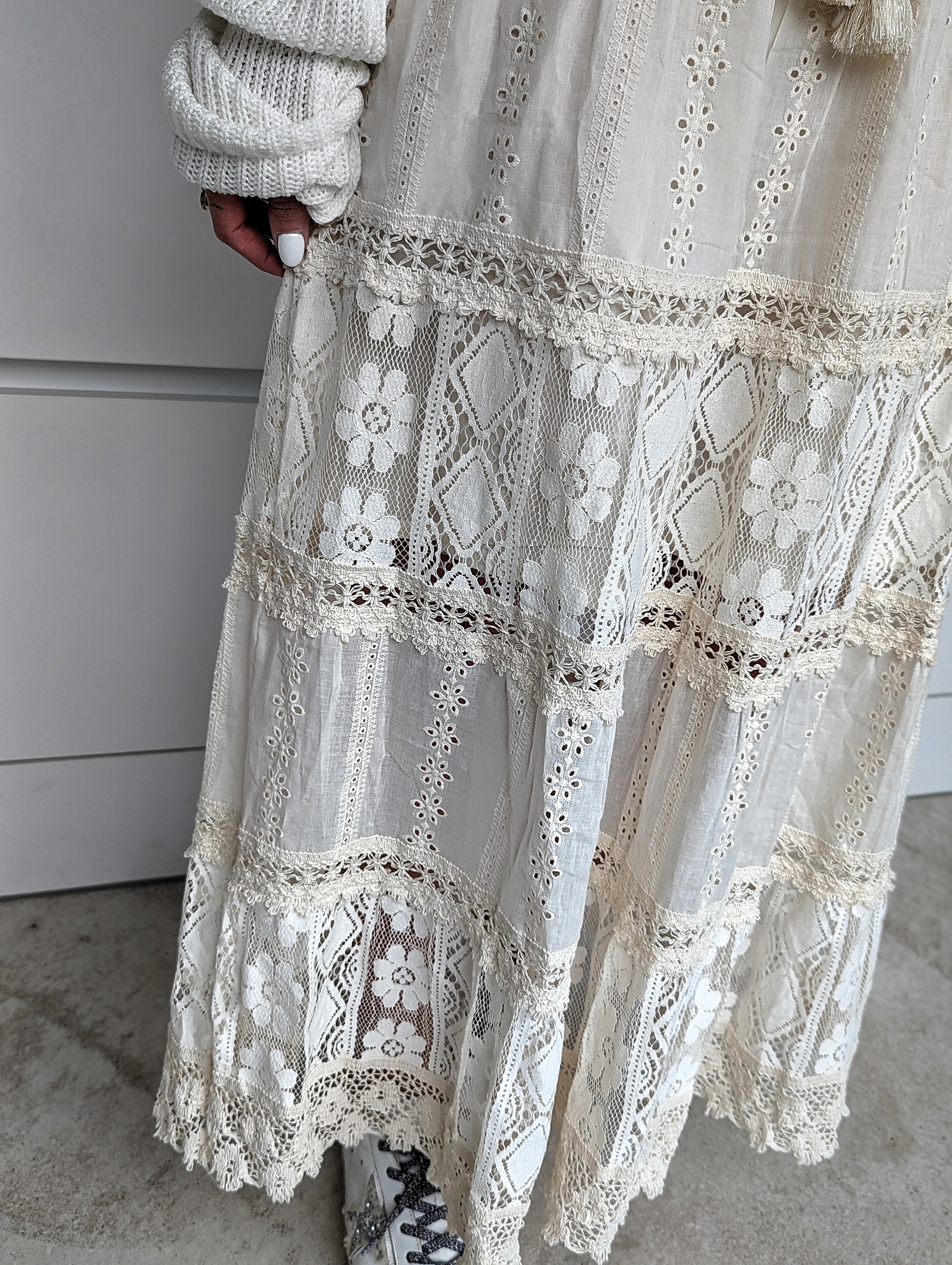 Langer Rock – BIRDIE – beige