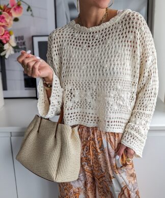 Lochstrickpullover – ORBIT – versch. Farben