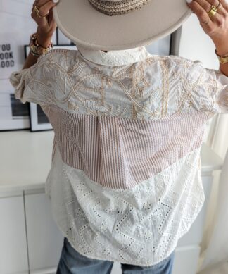 süsse Oversizebluse ON MY MIND – white-beige