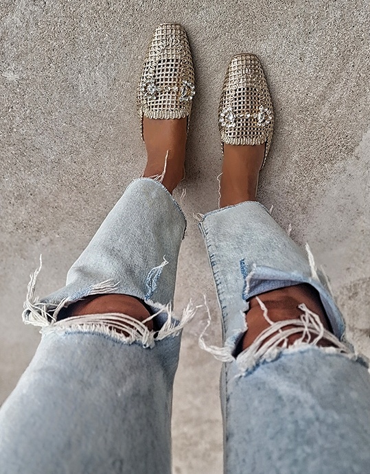 Mule SUMMER BLING – gold