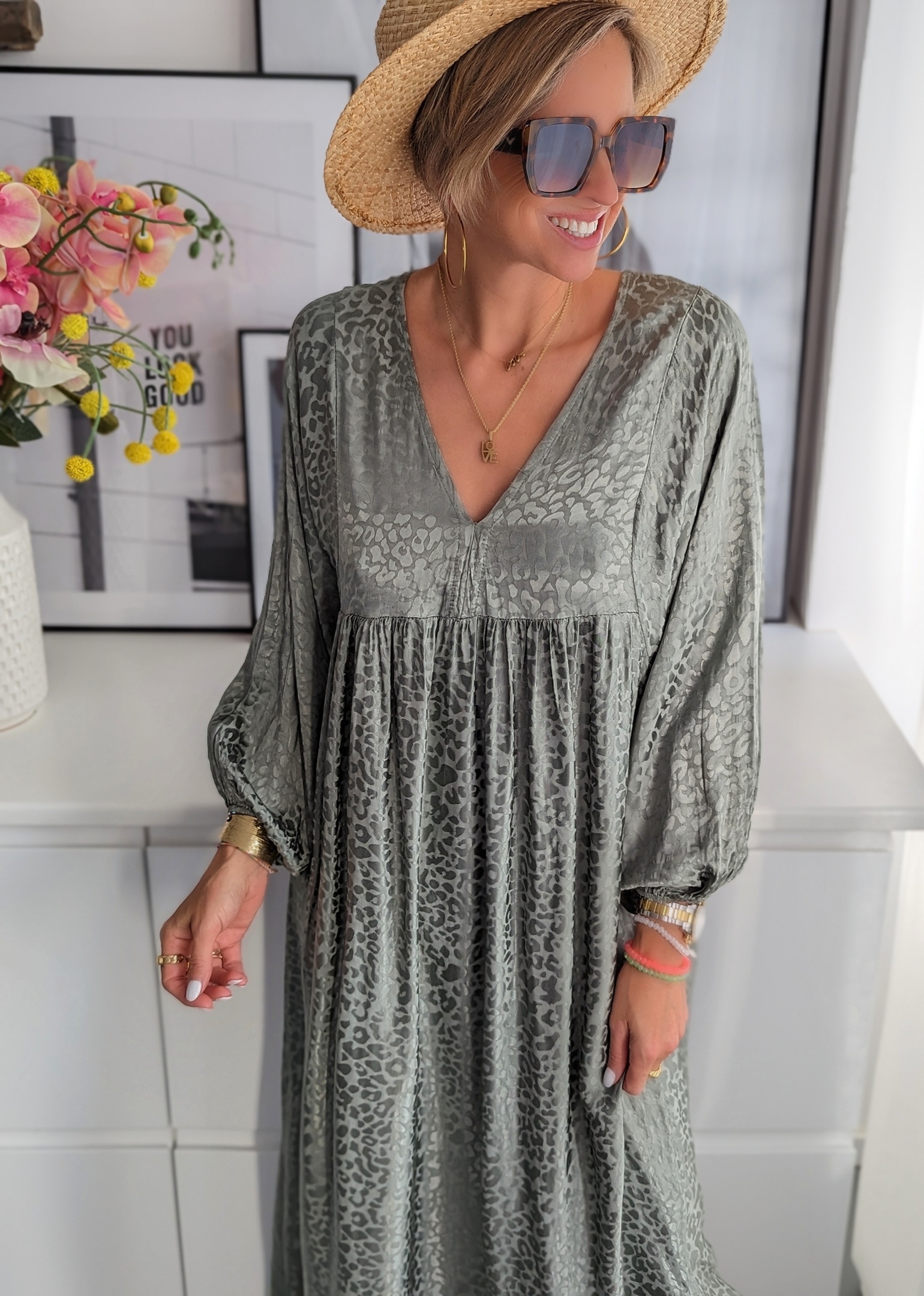 Langes Kleid – HIDDEN WILDNESS – versch. Fraben