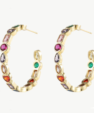 CREOLEN – MULTICOLOR SPARKLE – gold