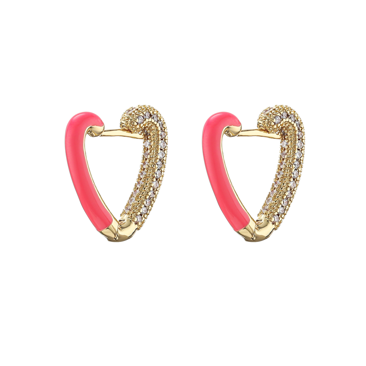 Ohrringe NEON SPARKLING HEART – versch. Farben