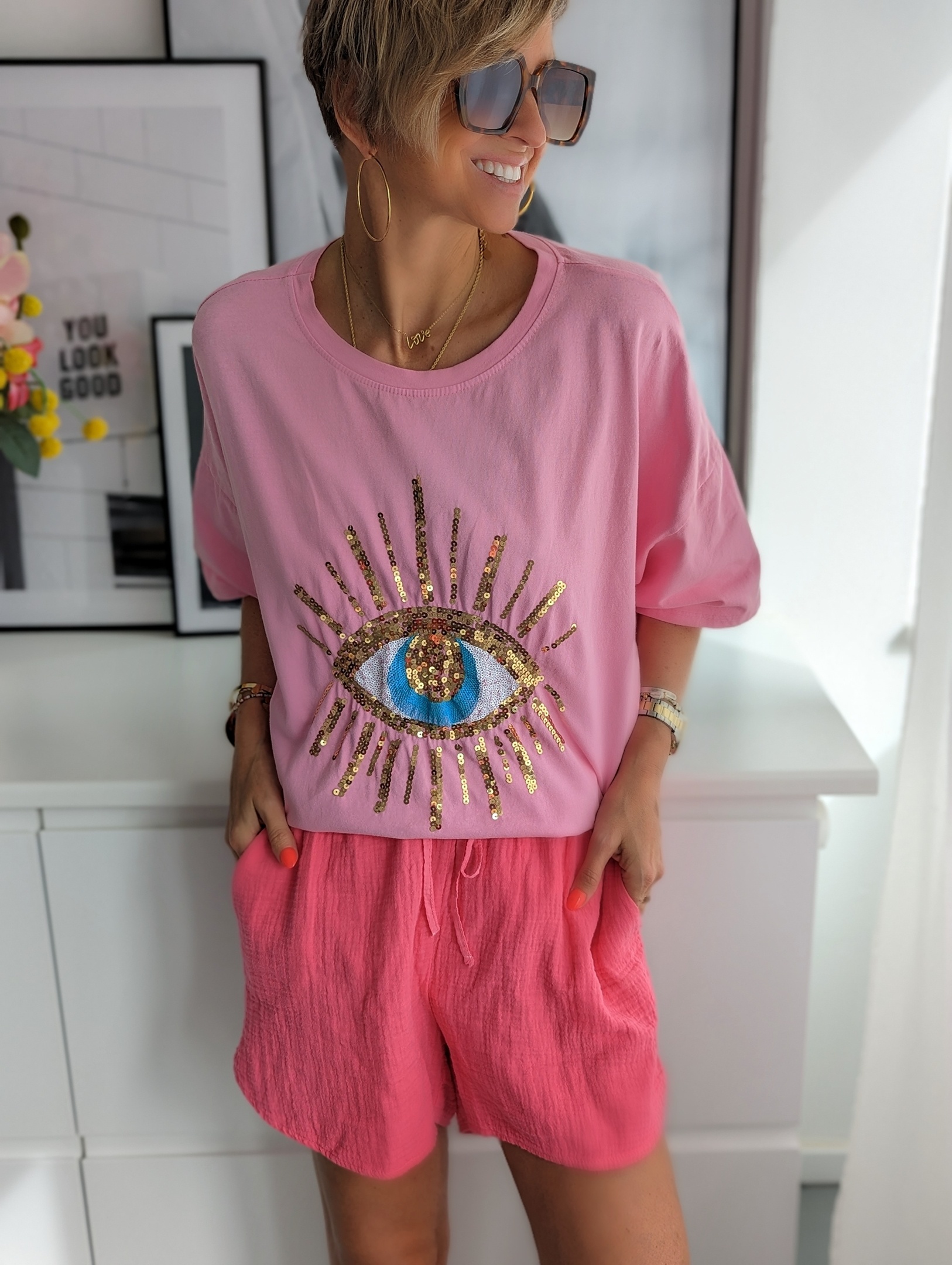 T-shirt BIG EYES – versch. Farben