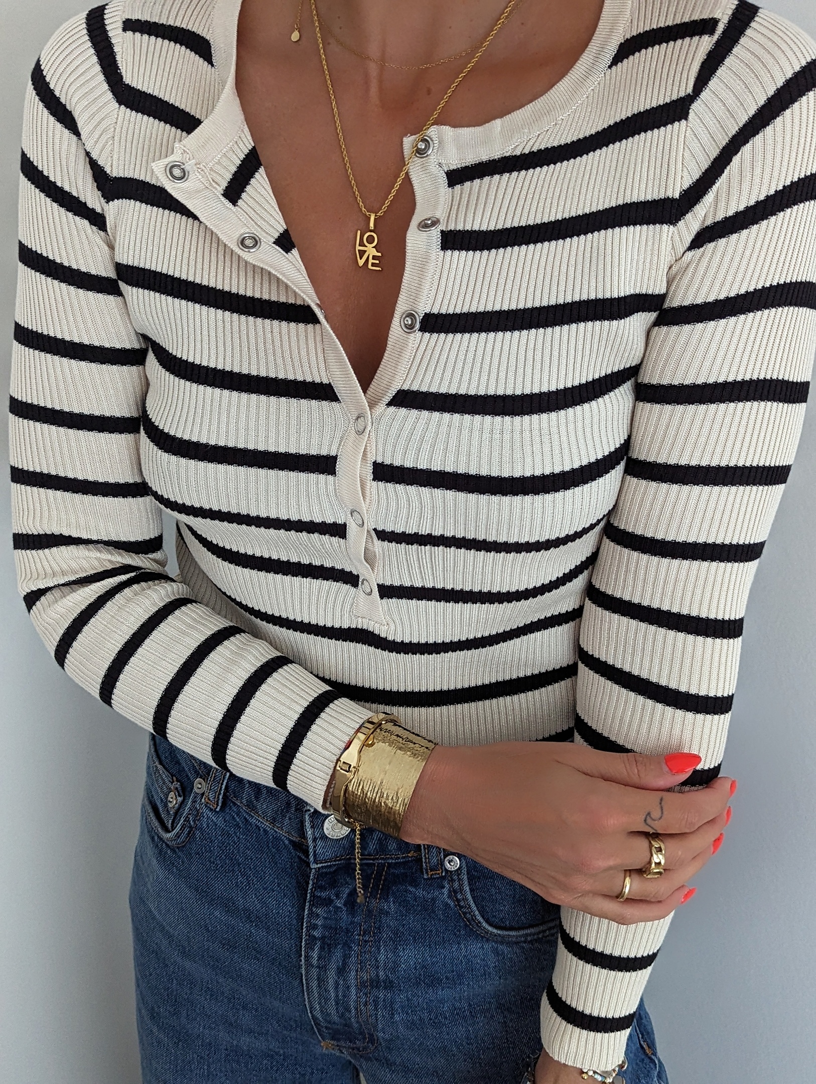 Strick-LONGSLEEVE – striped